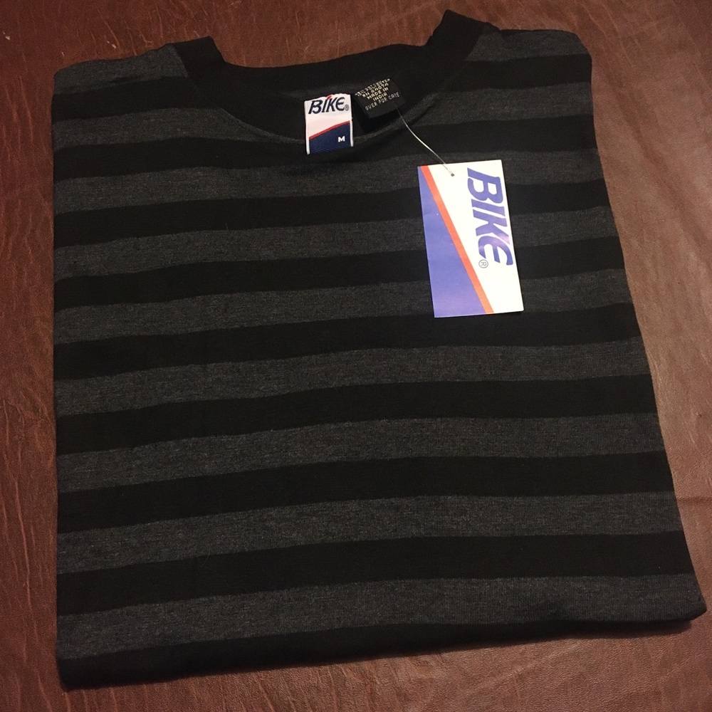 NWT 90s Bike Striped Tee M
